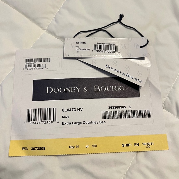 Florentine Dooney & Bourke Extra Large Courtney SAC - Navy - EUC! - Picture 6 of 6